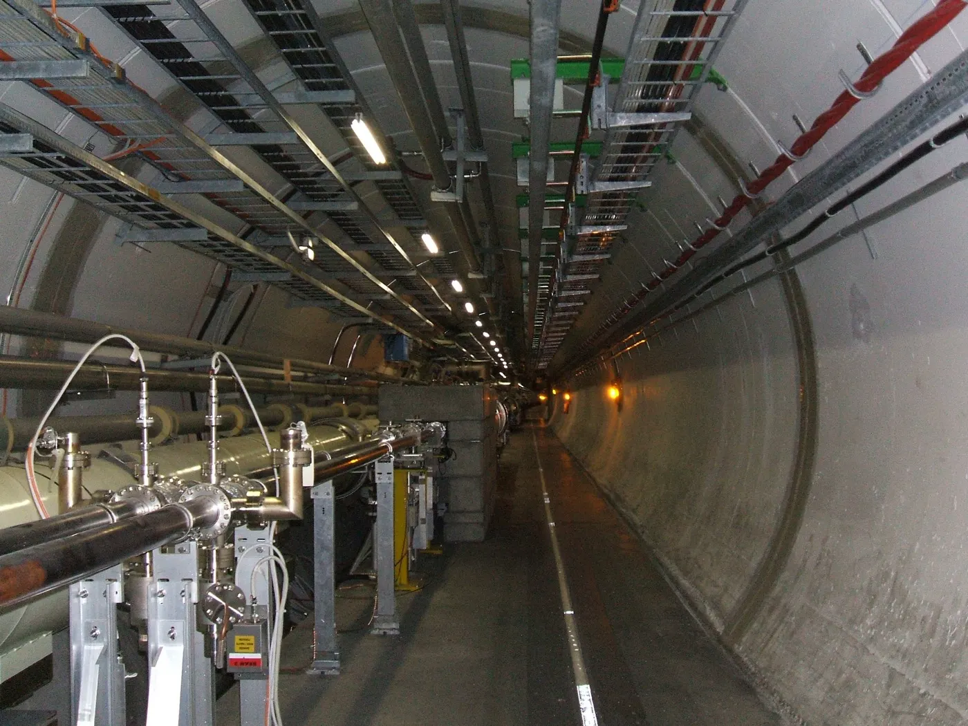 Inside a CERN detector facility near Geneva