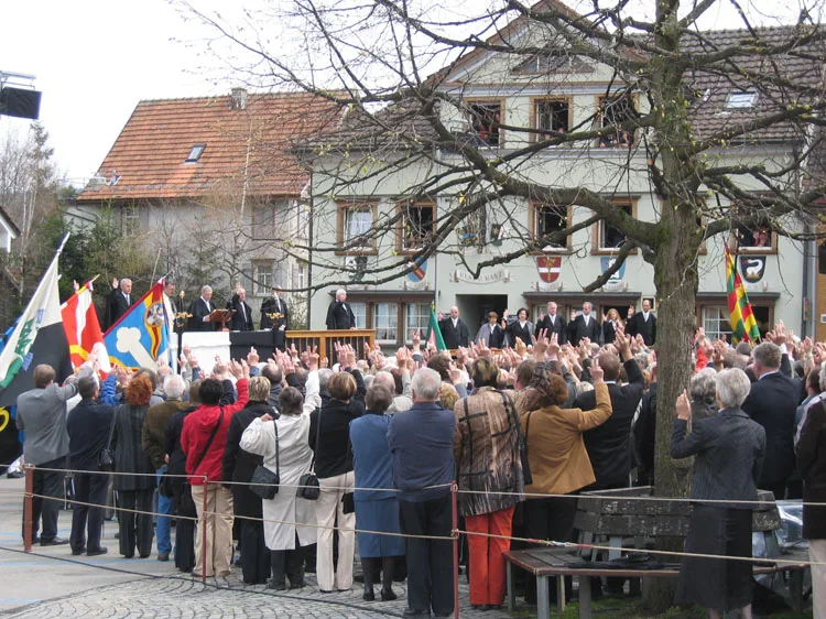 The Landsgemeinde open-air assembly in Appenzell Innerrhoden