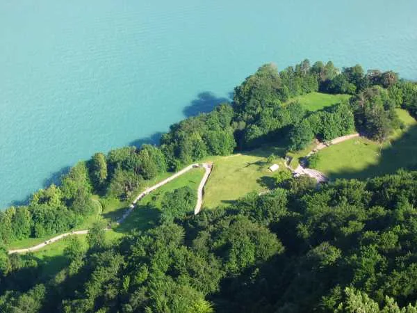 The Rütli meadow above Lake Lucerne, traditional site of the 1291 founding oath