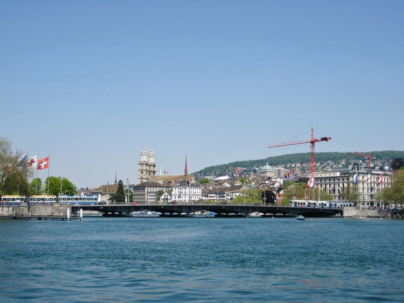 Zurich seen from Lake Zurich